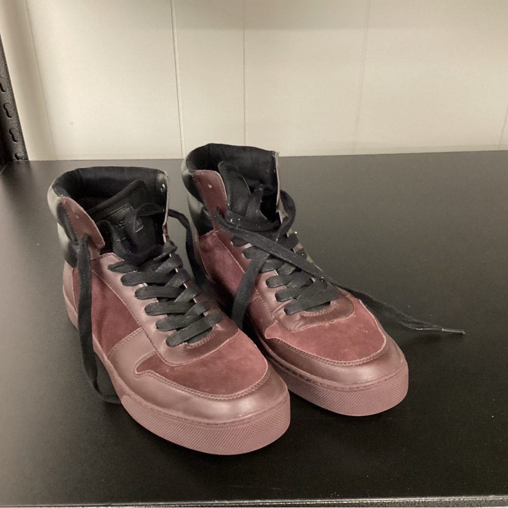 Coach Maroon High-Top Sneakers - Picture 2 of 3